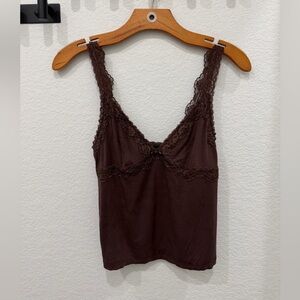 Urban Outfitters Chocolate Lace Camisole